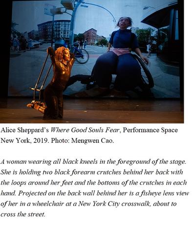 Alice Sheppard’s <Where Good Souls Fear>, Performance Space New York, 2019. Photo: Mengwen Cao